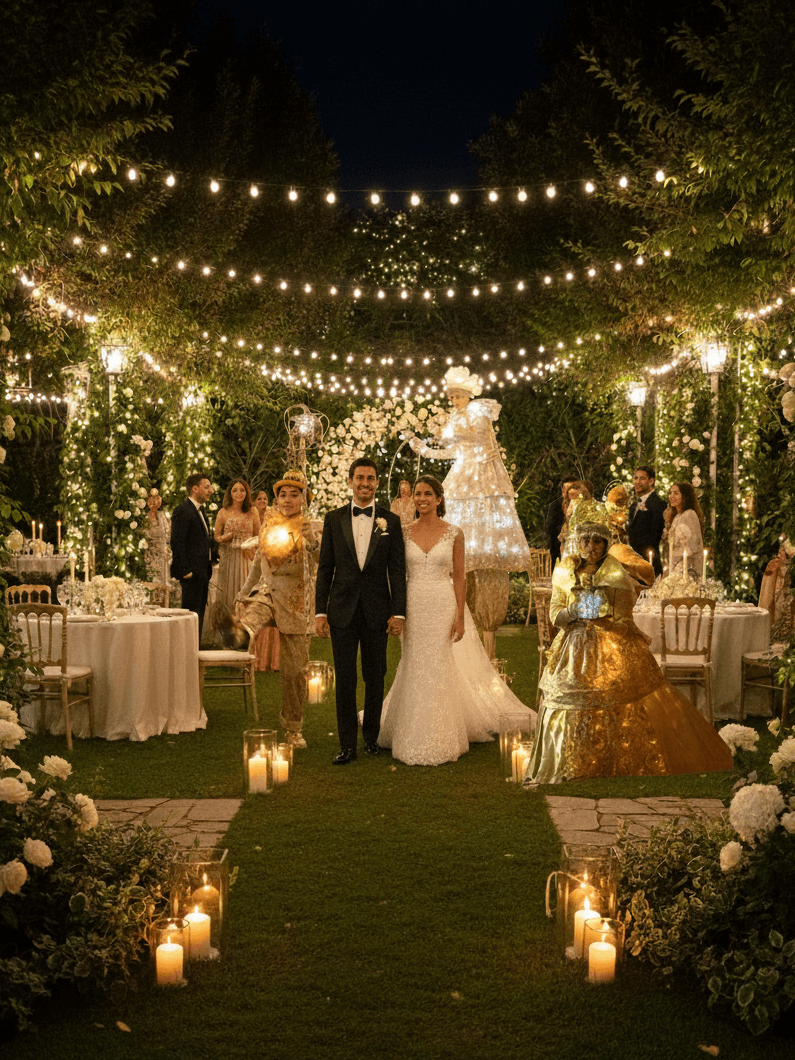 performance e show per matrimoni, luminosi, danza, intrattenimento